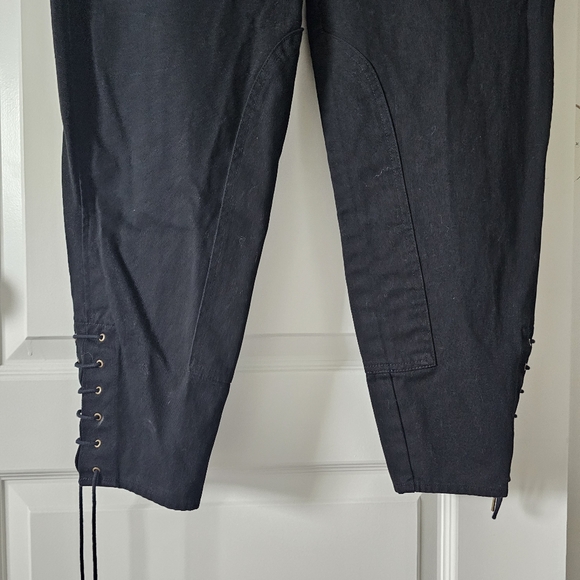 Banana Republic Black Barrel Twill Lace Up Pants - Picture 7 of 15